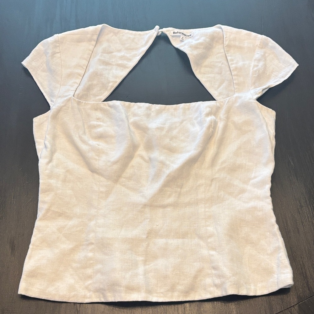Reformation White Women's Blouse